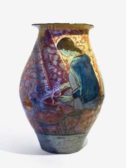 Large decorated vase